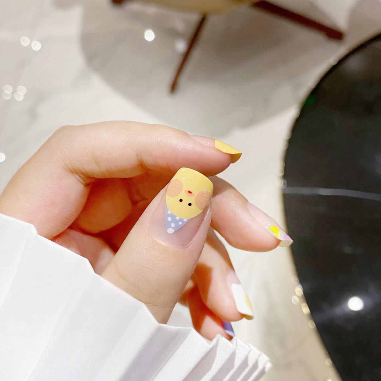 夏日清新小可爱99玻尿酸鸭卡通主题美甲93 夏日清新小可爱99