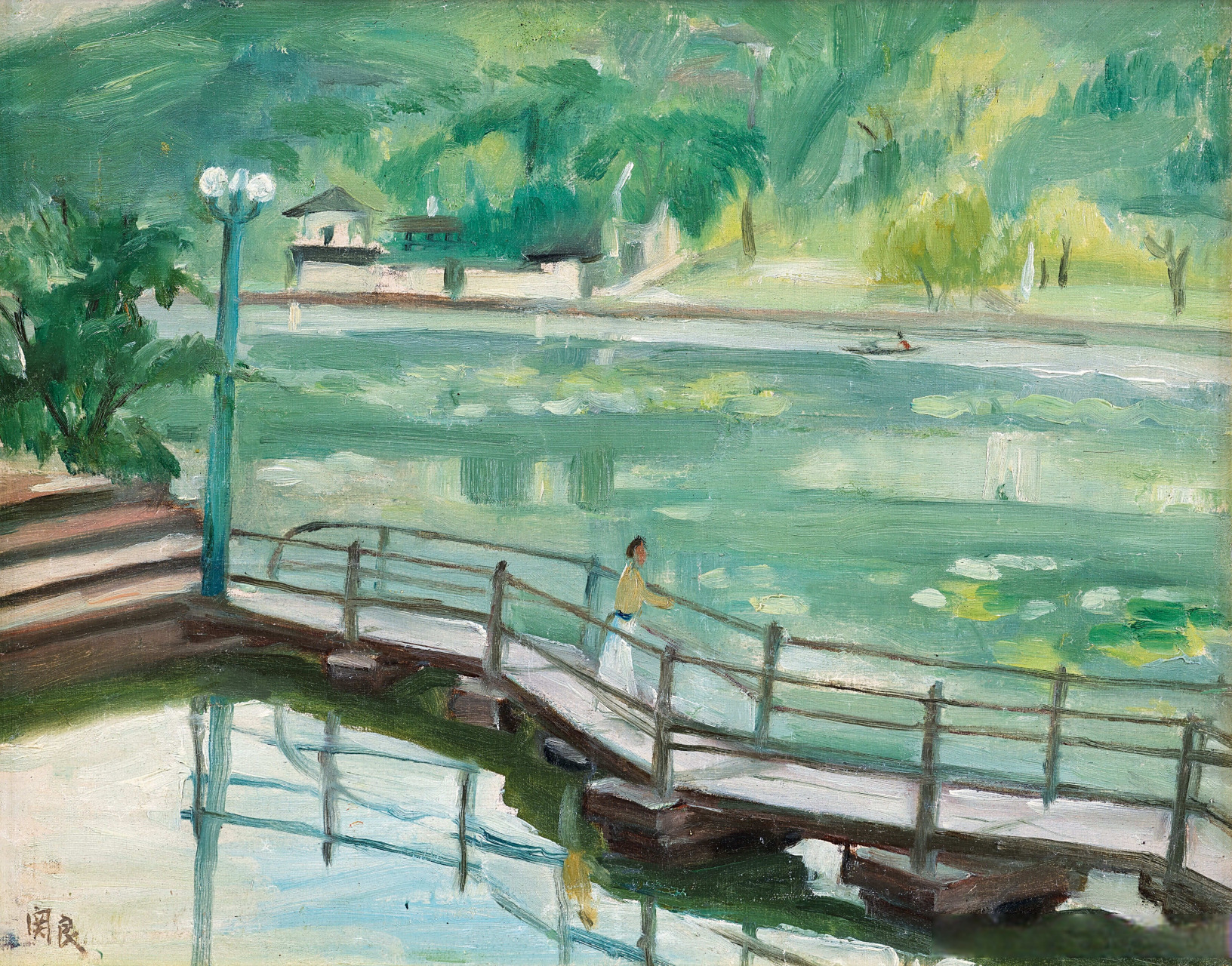 画家关良风景油画