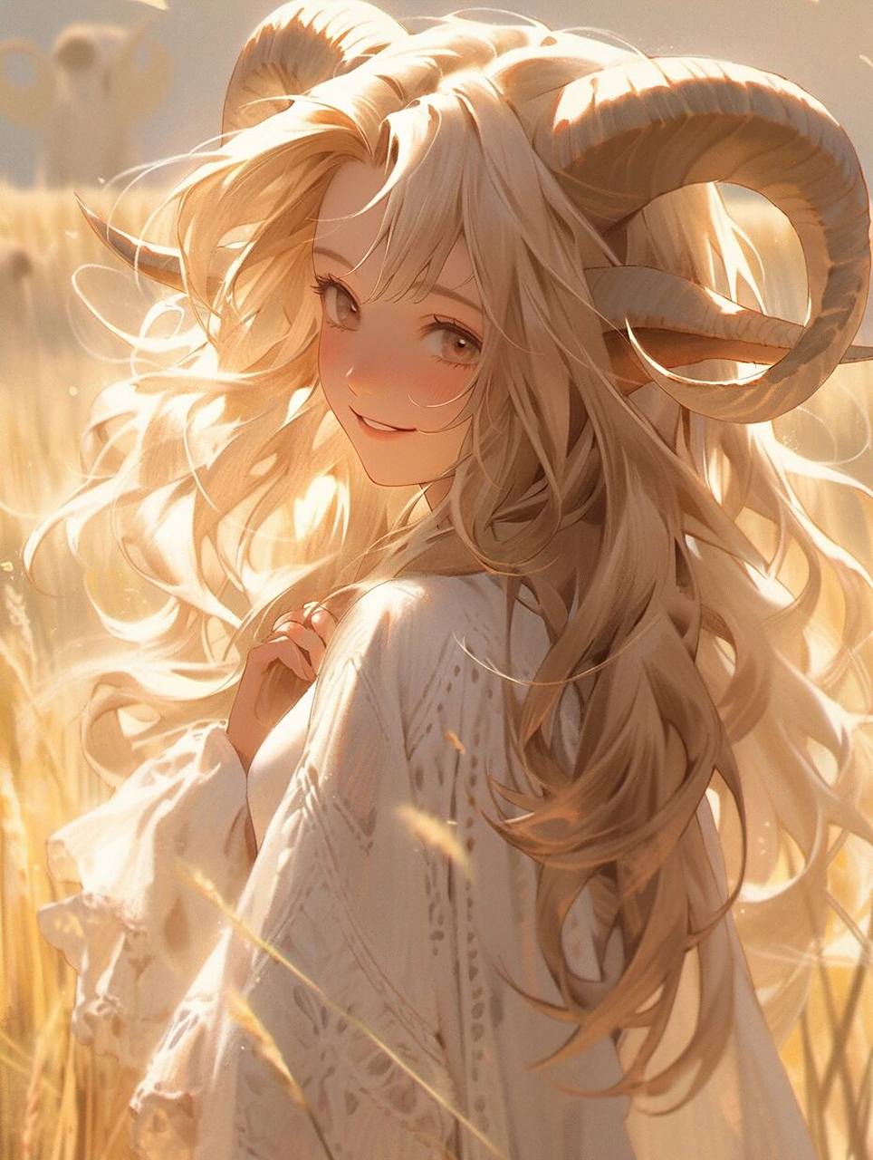 ai绘图|十二星座|75金牛座女生头像壁纸