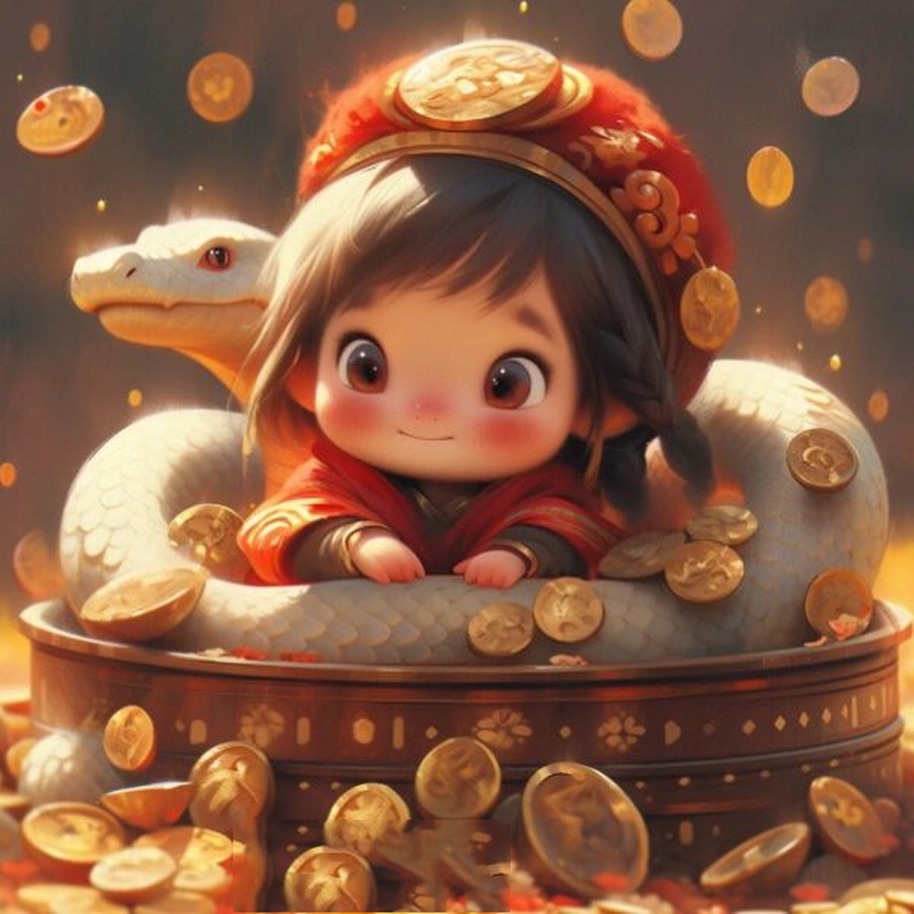 💰生肖头像 | 巳蛇 | 纳财蛇💰