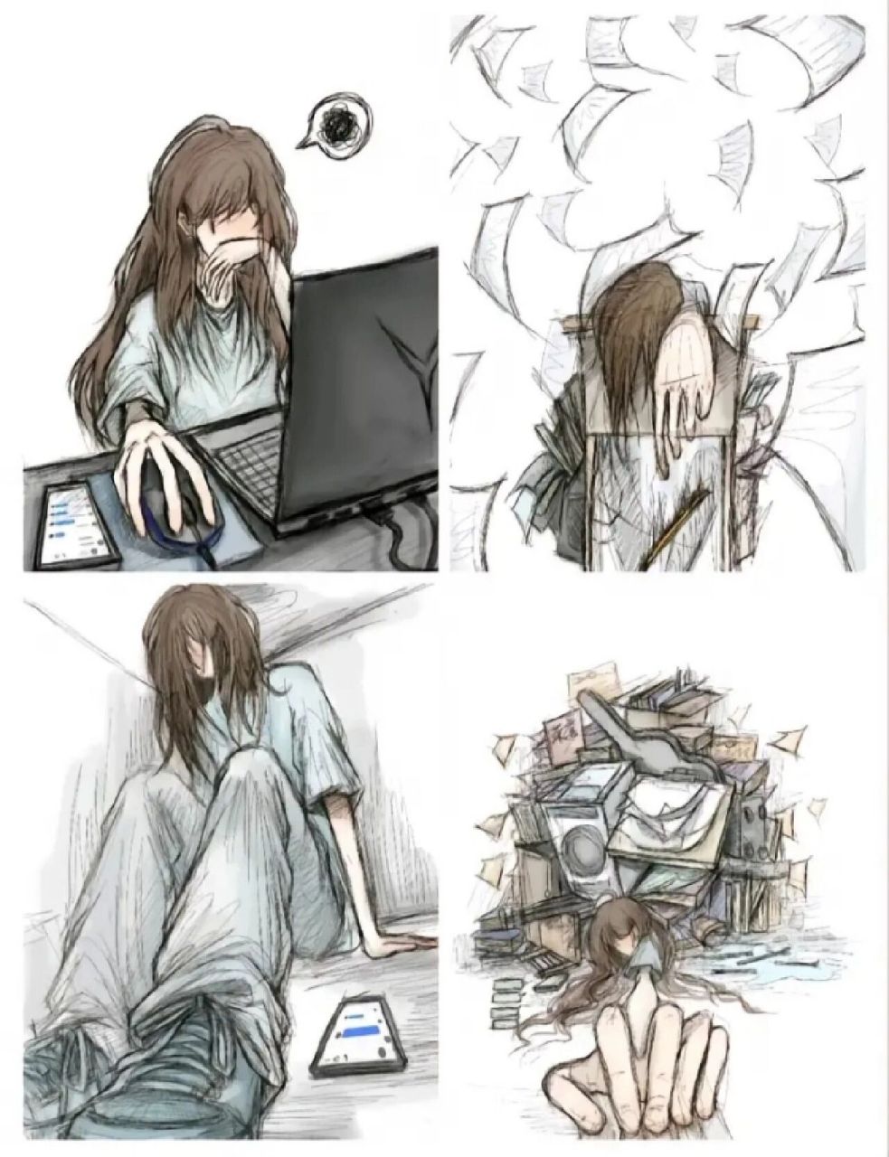 "所以困住你的到底是什么" 是堆积如山的卷子,是家人期盼的眼神,是那