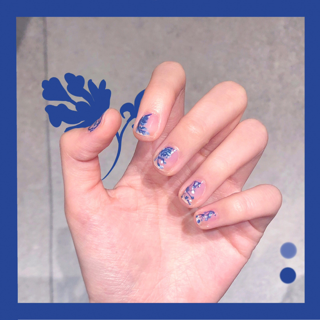 【艺术家之手97】白地青花瓷美甲|气质如画 这个美甲是我近期最爱了