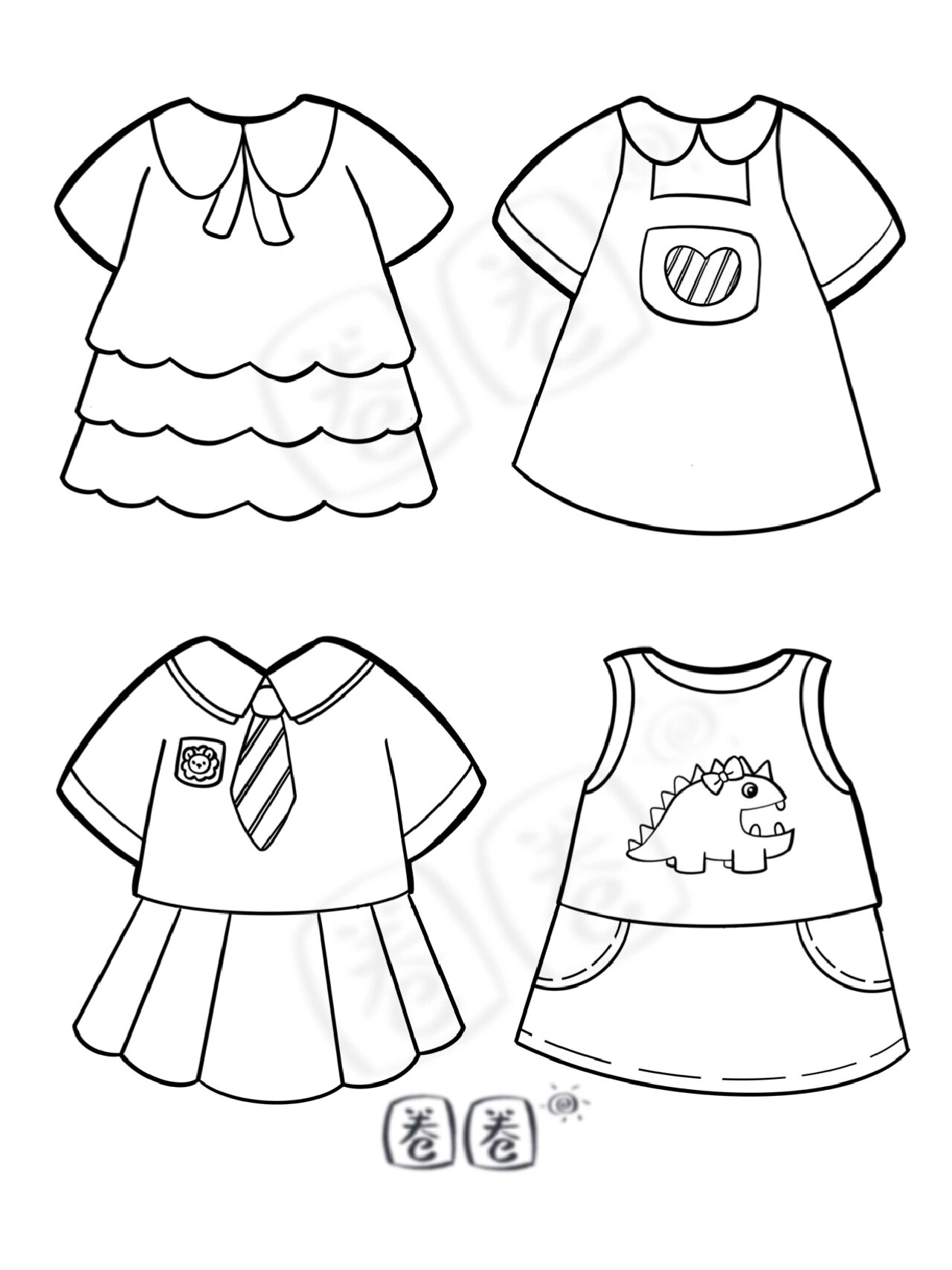 幼师考编 | 儿童画 | 衣服画法合集 |简笔画