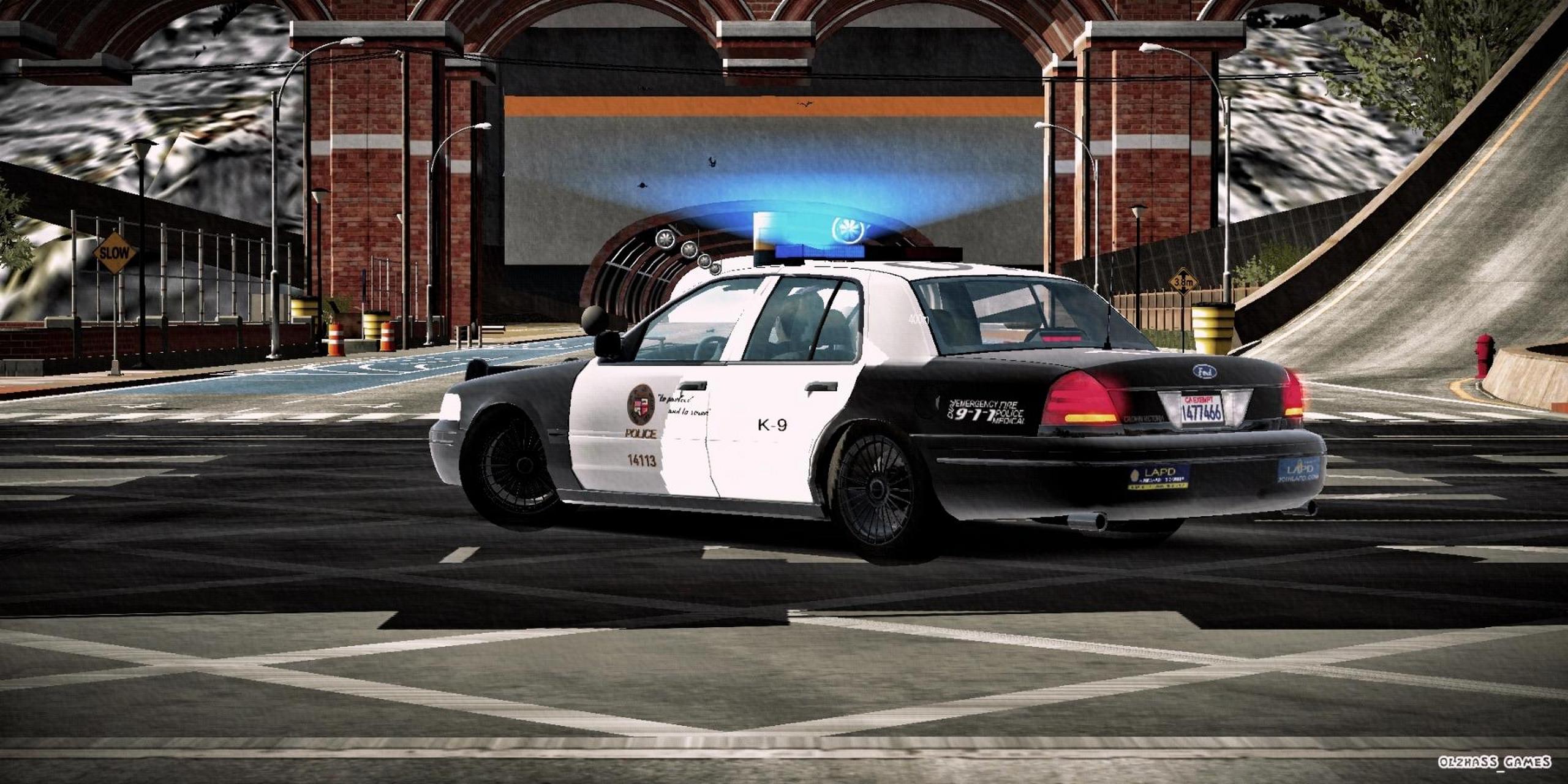 福特 维多利亚 皇冠 洛杉矶警车美国警察 v8 carparking