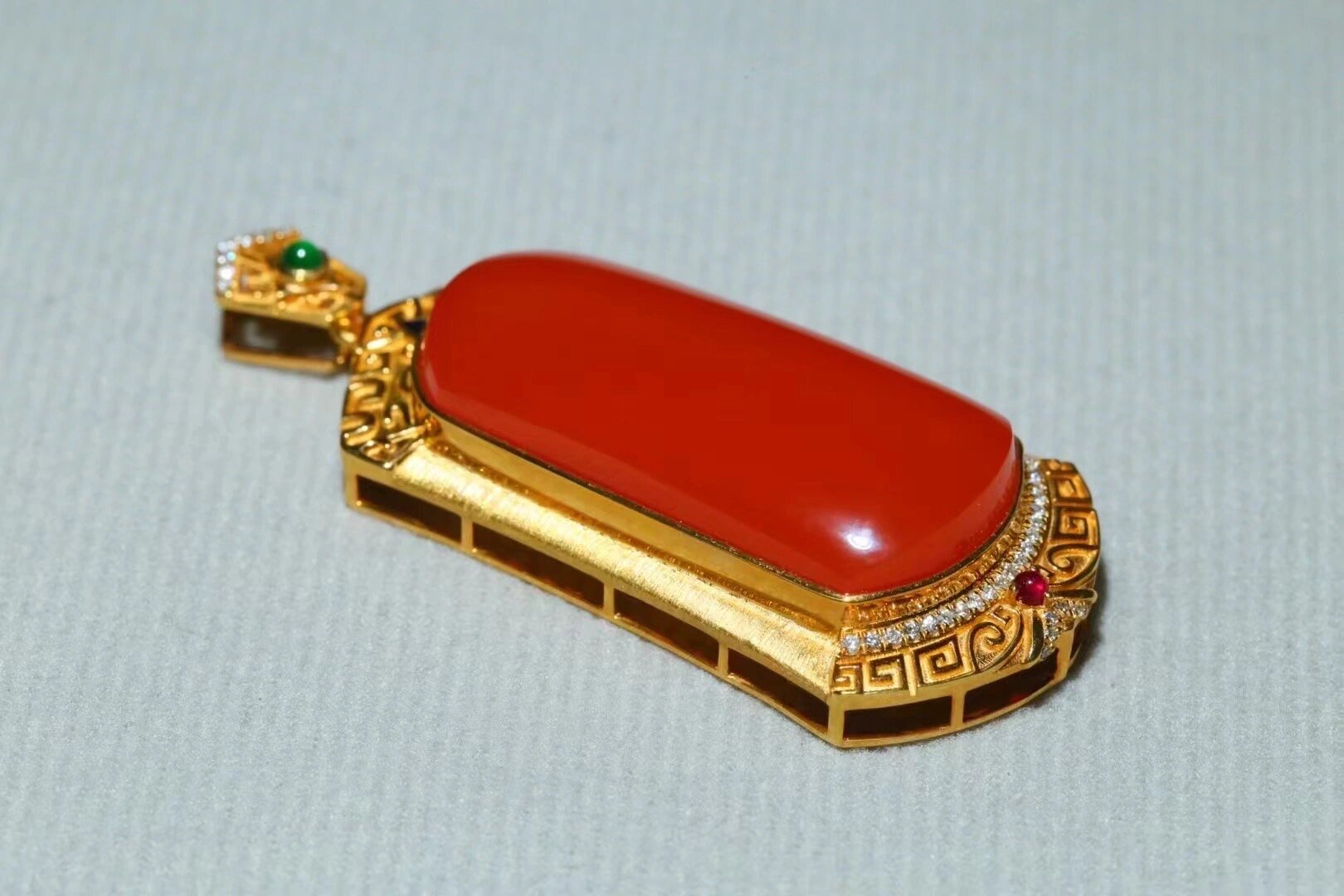 平安无事牌!真金真钻镶嵌