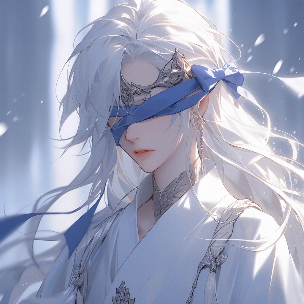 国风蓝色系动漫男头|古风头像|男生头像