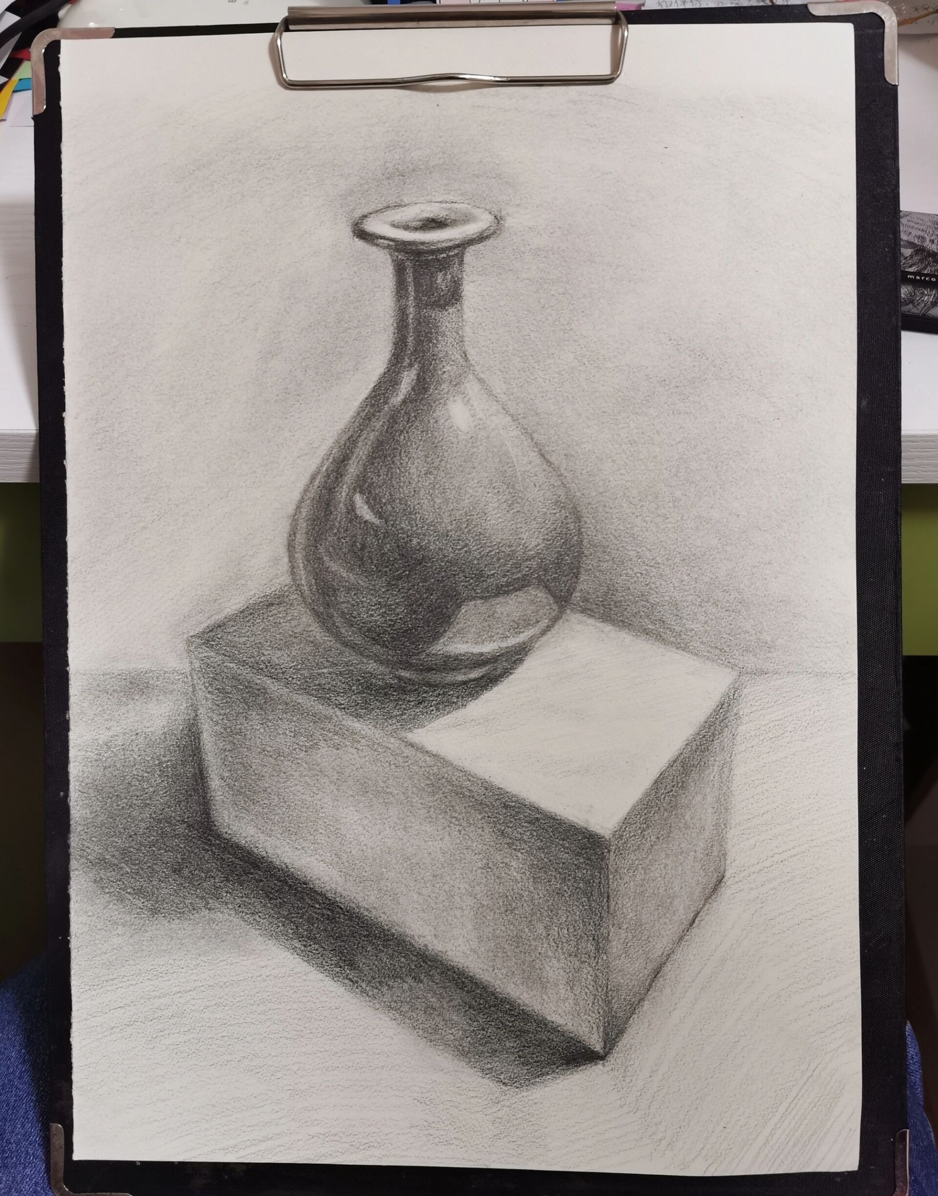 绘画教程|入门级素描步骤  写生原创作品 临摹学习请艾特我 画材在