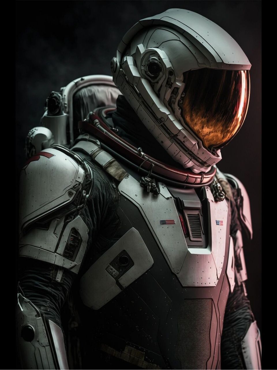 ai生成的超酷机甲宇航员|附超长关键词 关键词:full body, zoomed in