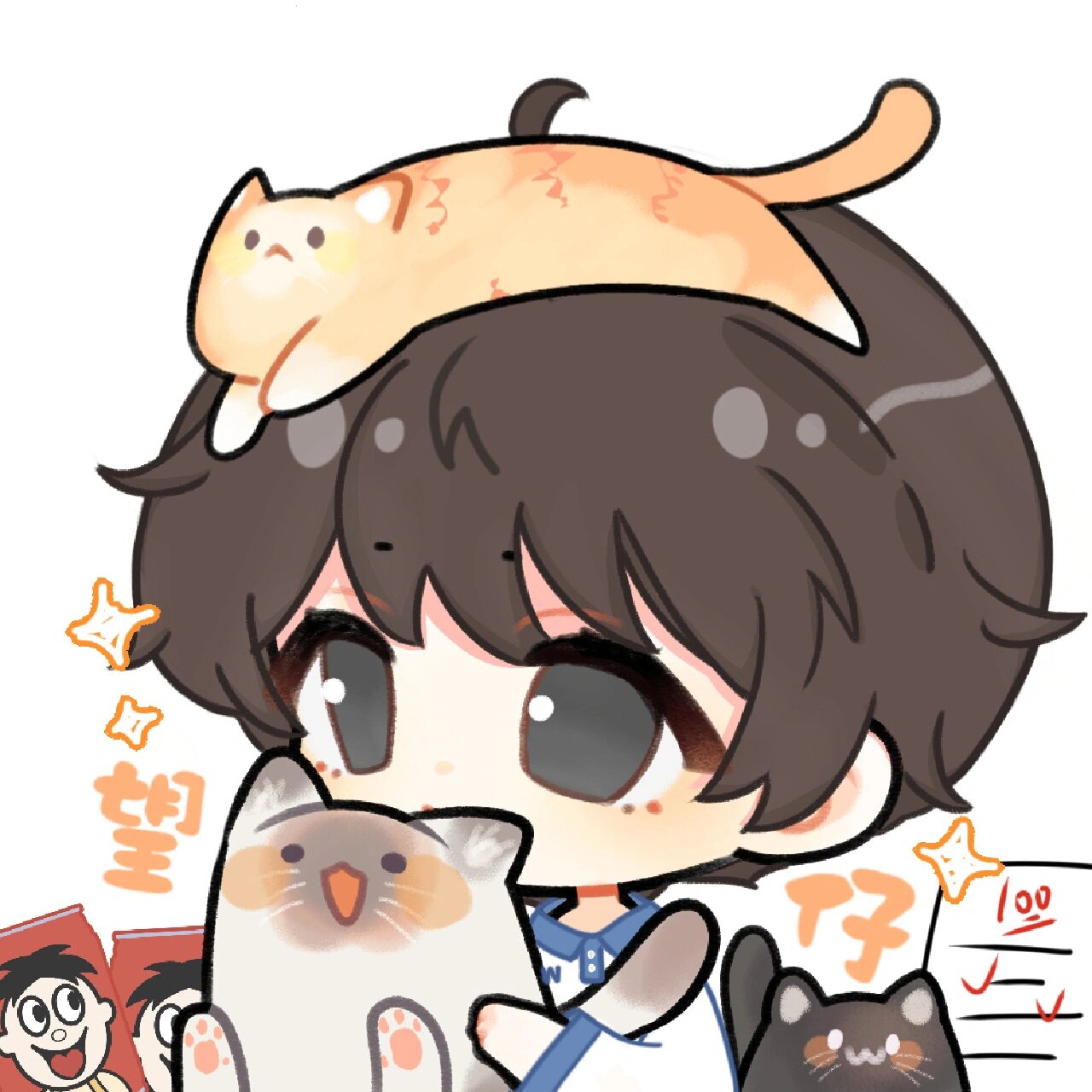 望仔丶贺朝,晚宁的q版好可爱