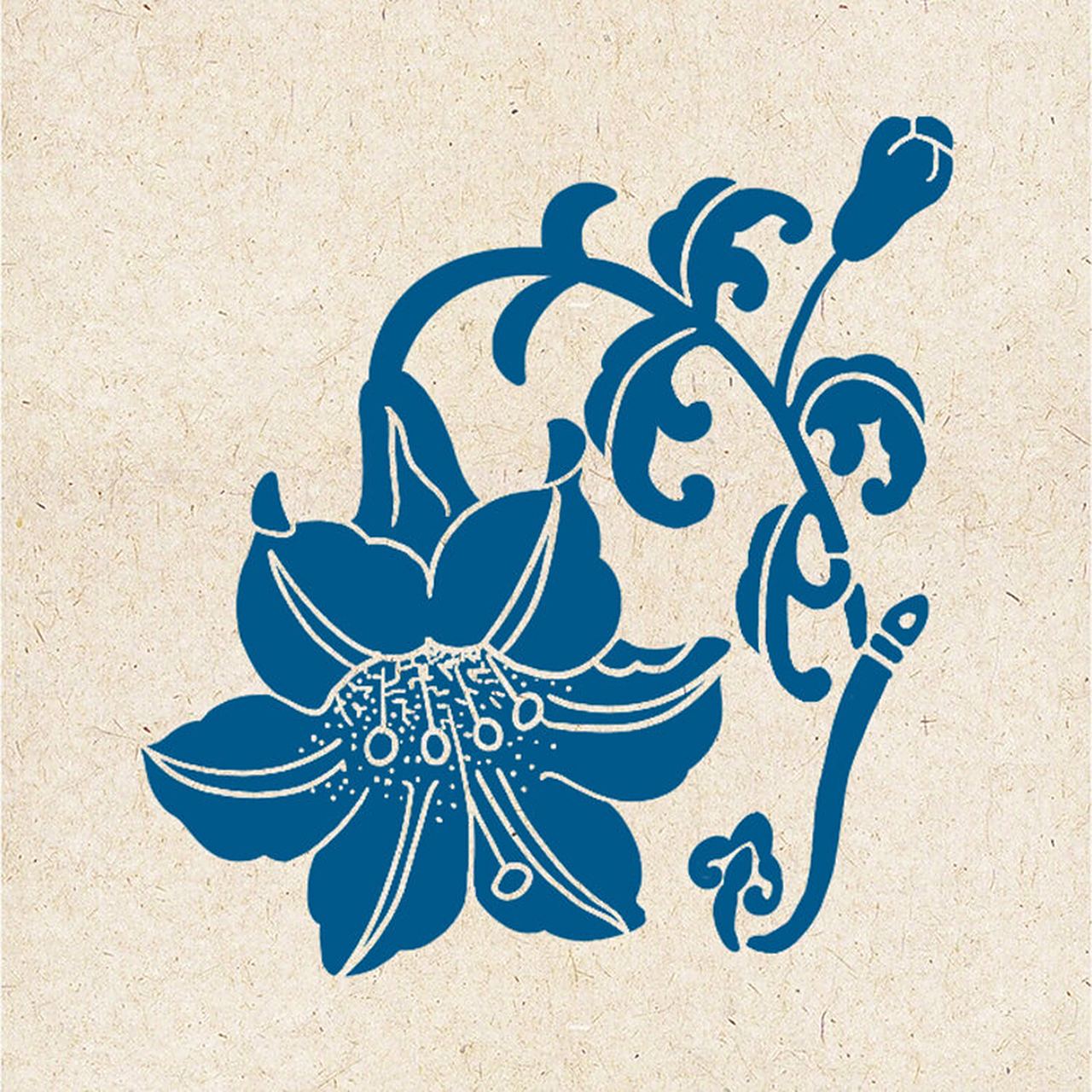 每日一画|中国传统纹样图案|百合花纹 【介绍】百合花:有百事合心之意