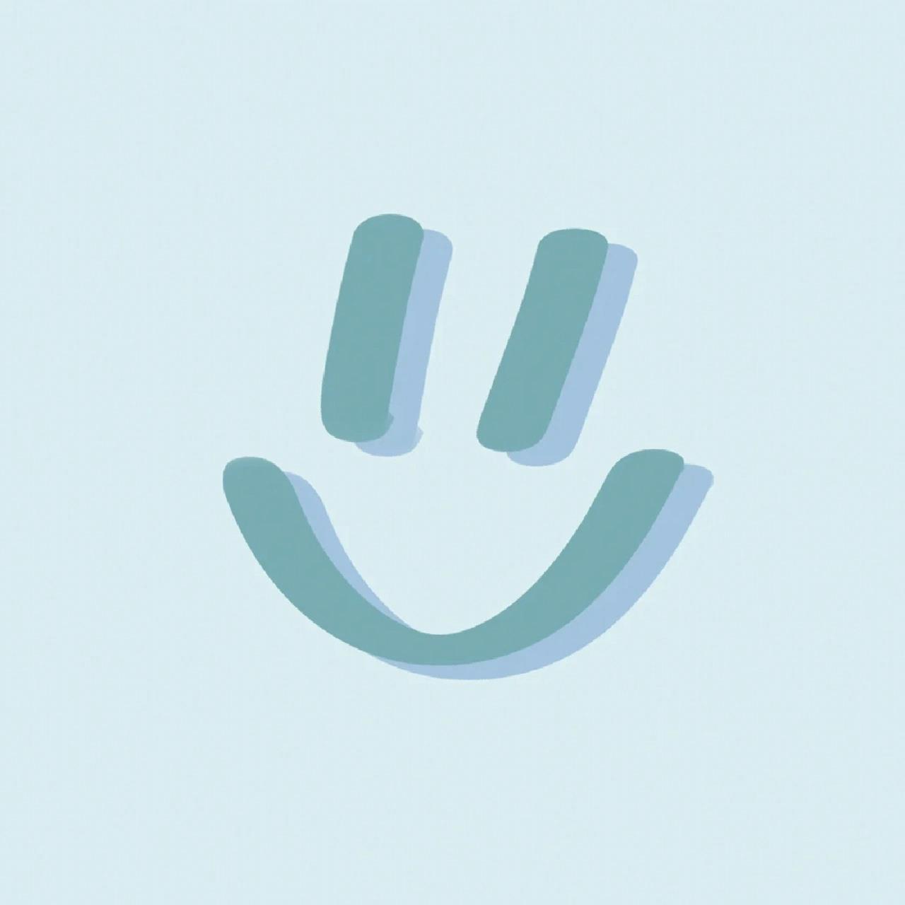 原创″微笑笑脸头像 女生头像  男生头像  简约头像  要的艾特我  拜