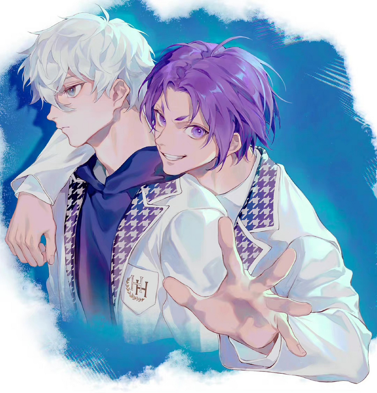 打声招呼 #动漫# #blue# lock##蓝色监狱###凪诚士郎###御影玲王###凪