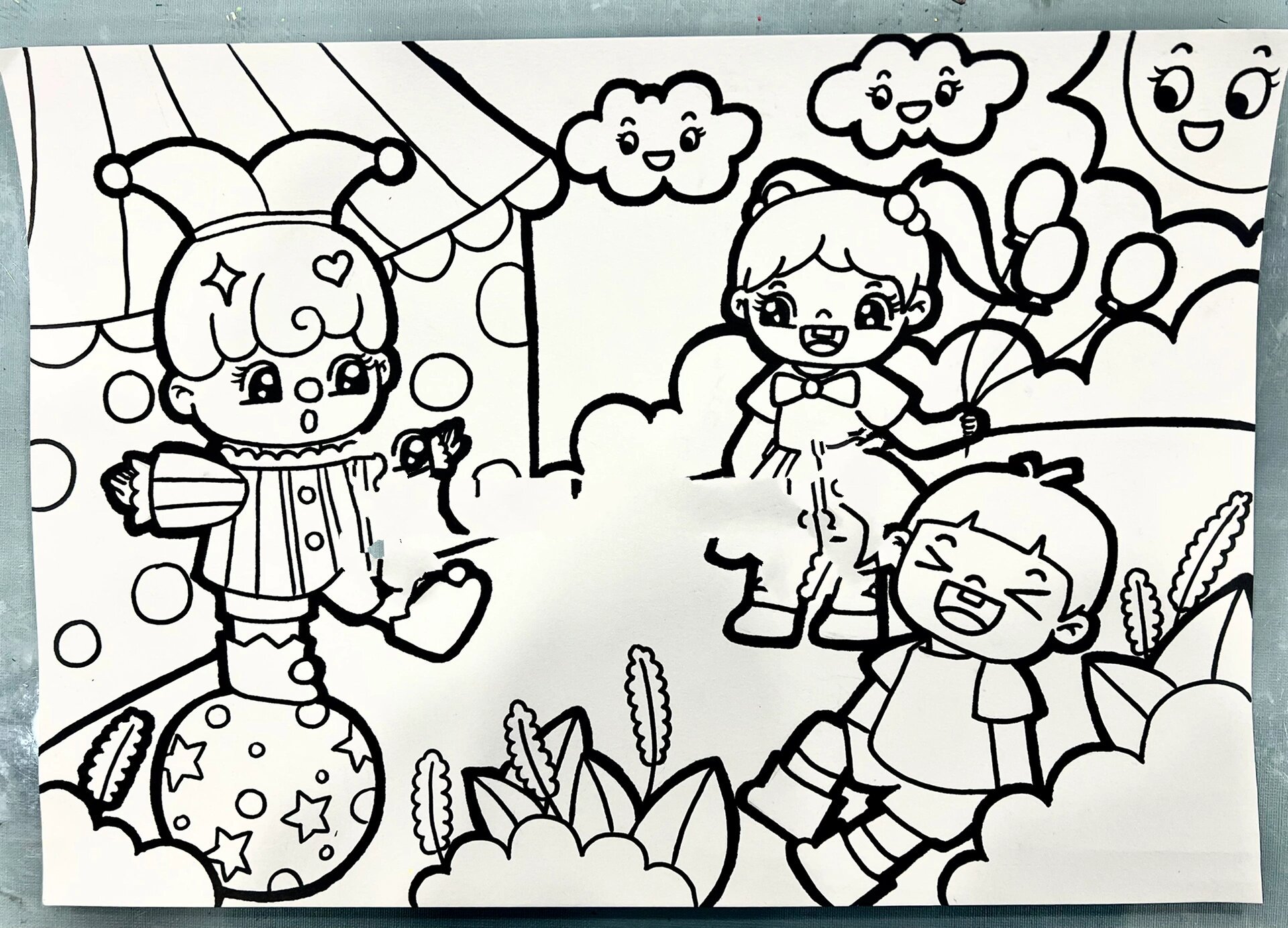 儿童画——1《才艺表演》