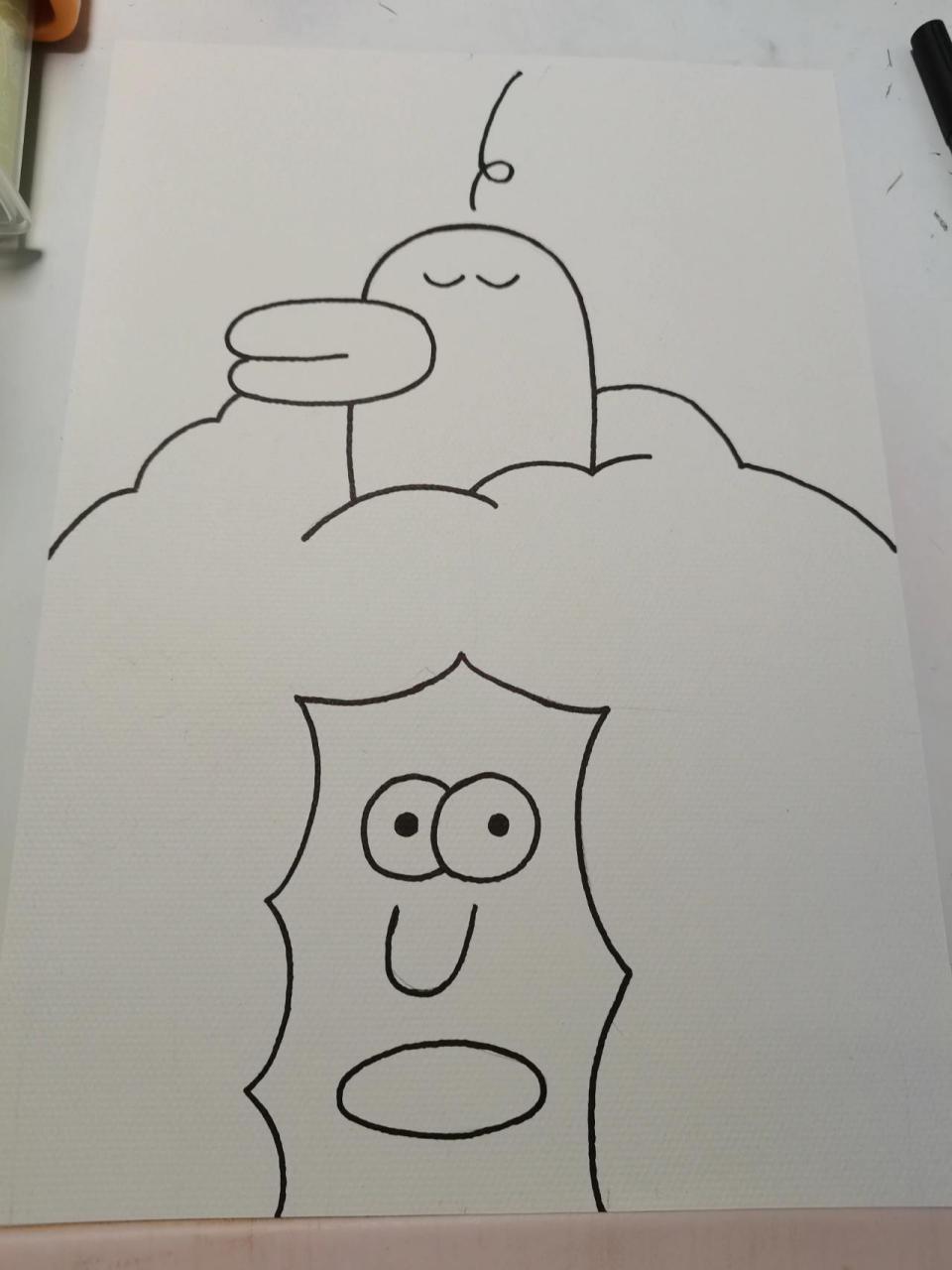 水粉画入门初学简单级 想临摹另一副更复杂的来着…这副简单一些,铅笔