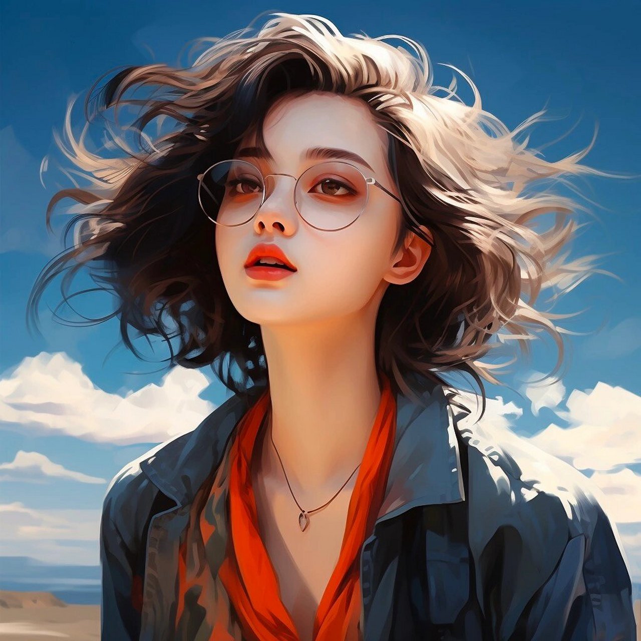 短发女生的酷飒头像  短发女生的酷飒头像