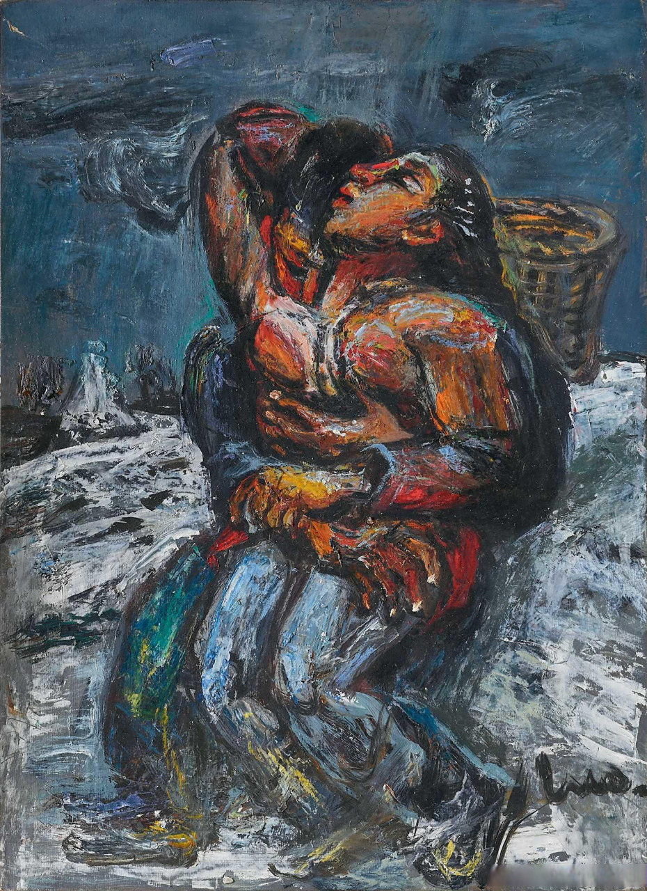 罗中立人物油画