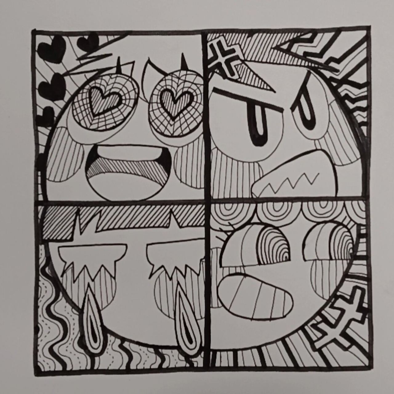 线构成作业 喜怒哀乐线构成作业!