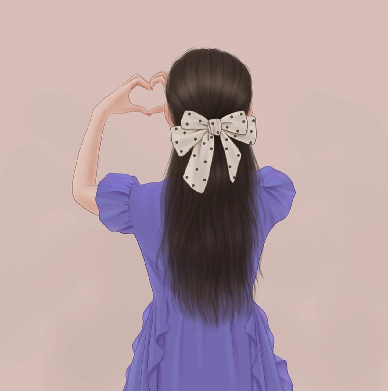 心中的诗和远方 #女生头像# #手绘头像# #背影杀# #女生背影头像