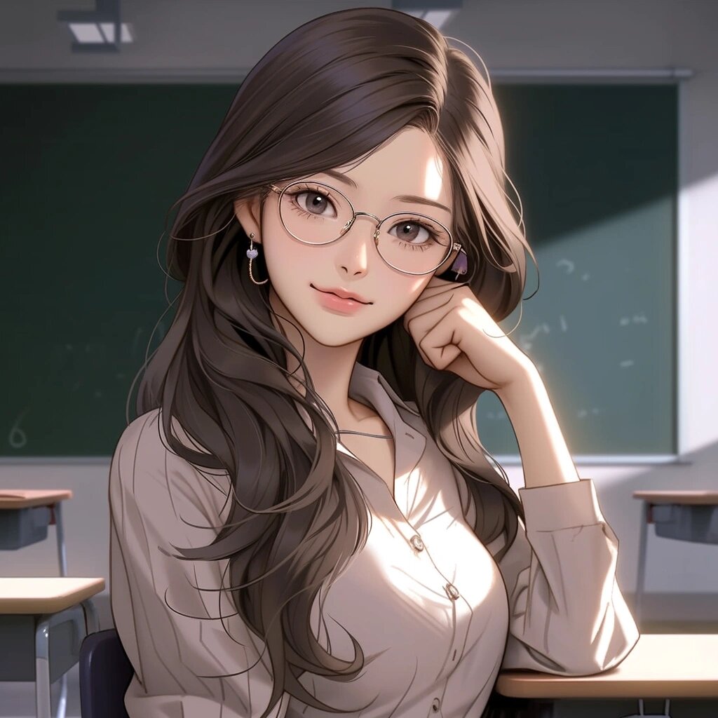 女教师工作头像来啦 这大概是我的梦中情师吧