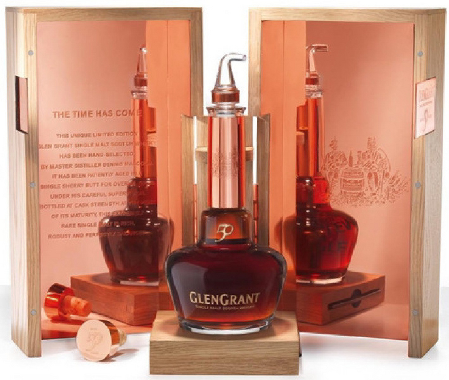 格兰冠 50年限量款 单一麦芽威士忌 glen grant 50 years old single