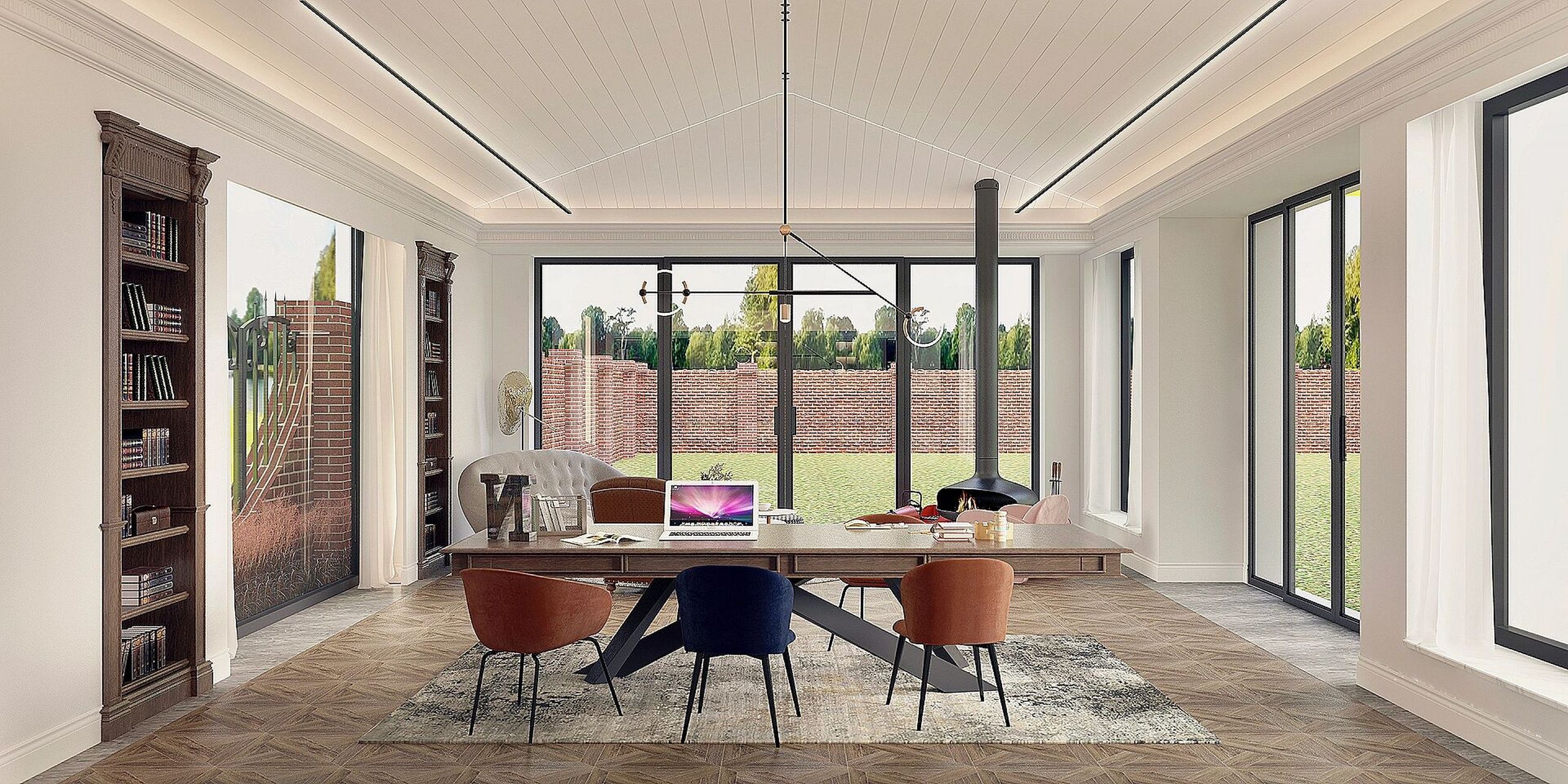 工作室别墅项目|北京·晴翠园 独栋 北京·晴翠园 简法 私宅 1200平米