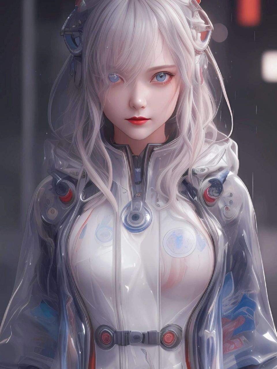 是你心中的赛博girl嘛 fantasy赛博女孩,永不凋零的花 作品系 ai 创作