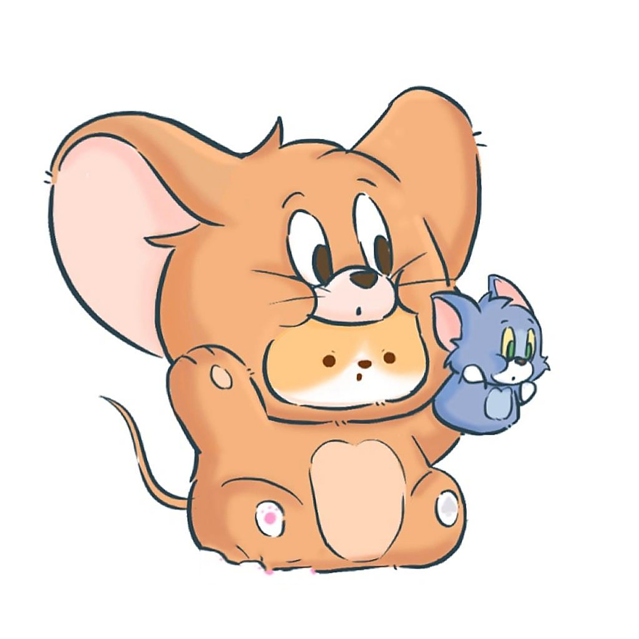 原创小狗 猫和老鼠 头像分享  猫和老鼠头像来啦 小时候最喜欢汤姆了