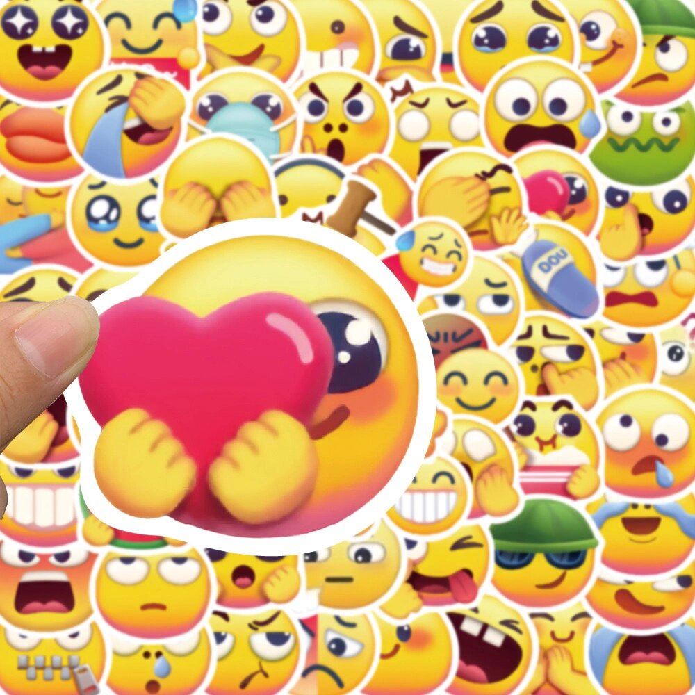 69张dy最新版emoji小黄脸表情包涂鸦贴纸