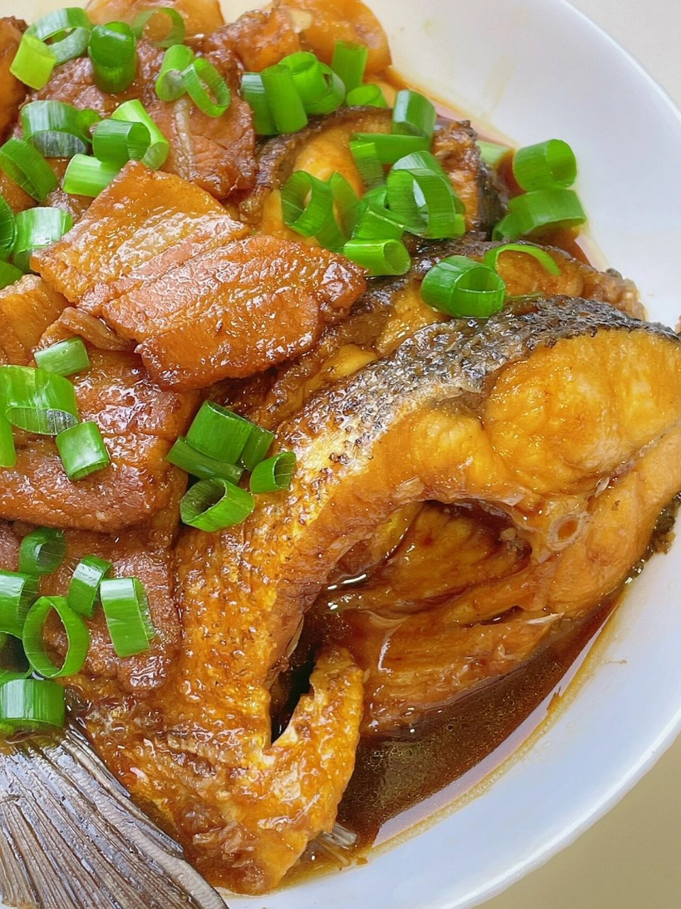 食谱|day132  晚餐18元 红烧鱼尾 【2人1餐】食材