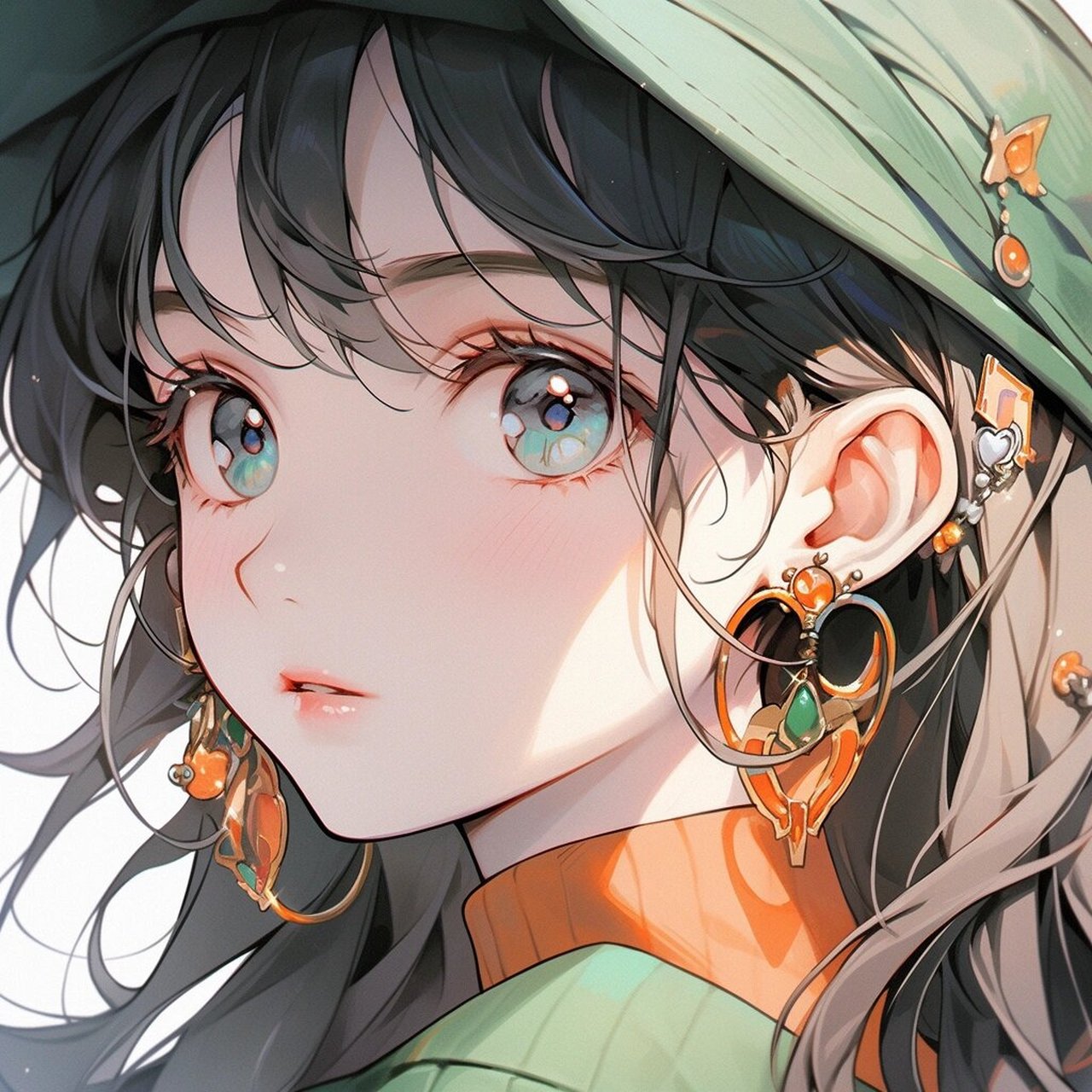 精致女生头像分享,漫画女生,美炸了～ 图片均原创,未经允许不可商用
