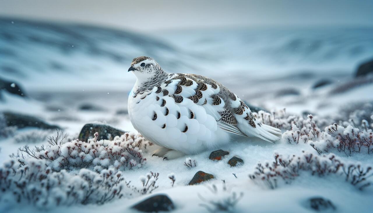 祁连山雪鸡图片