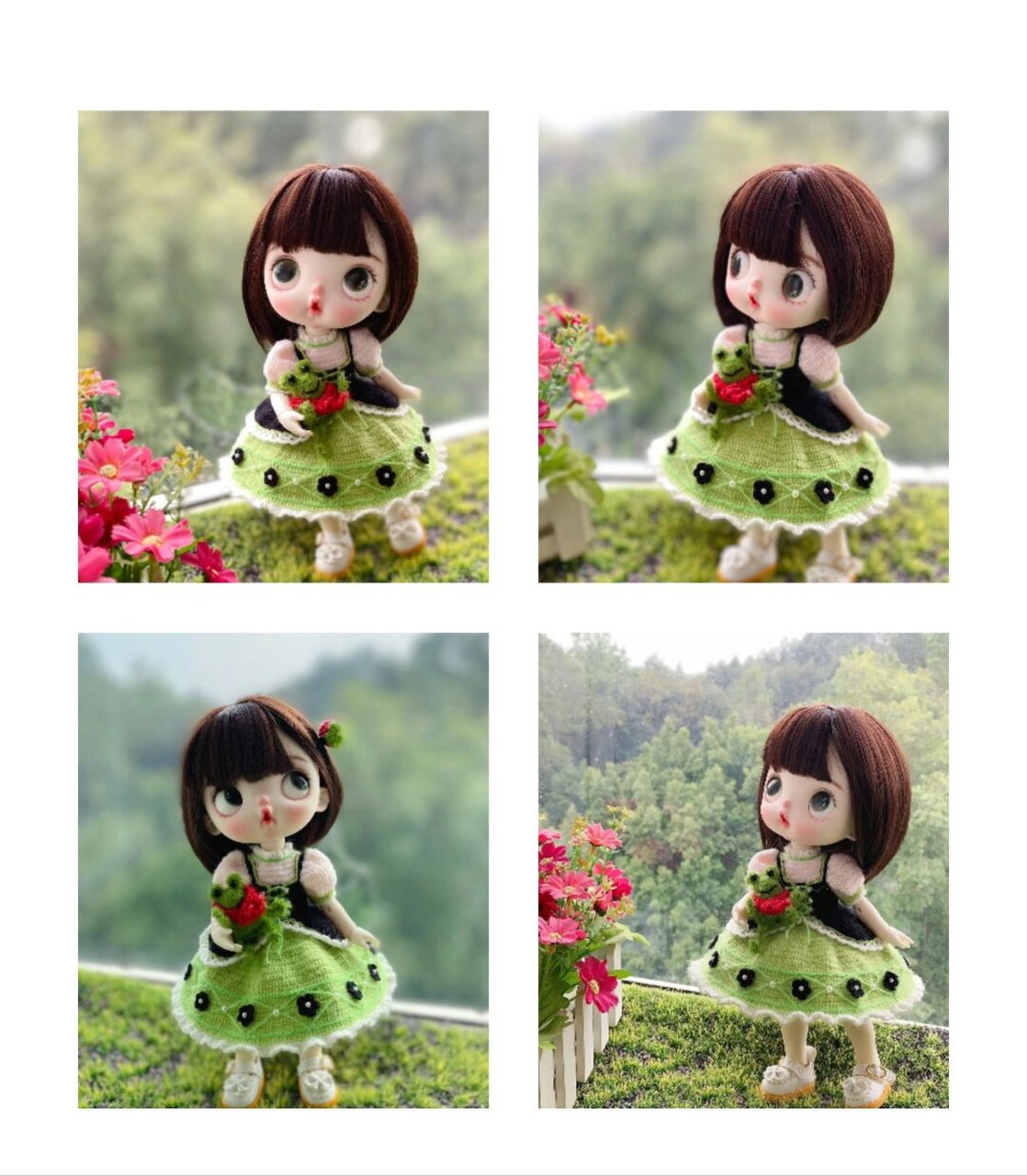 实在舍不得这么漂亮的小裙裙不被大家看到#blythe娃衣# #手作娃衣