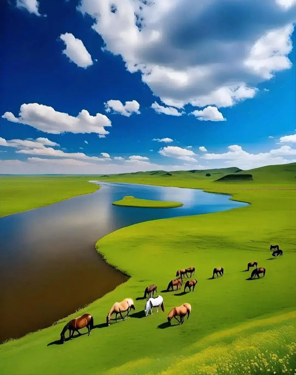 美丽大草原上的蒙古包