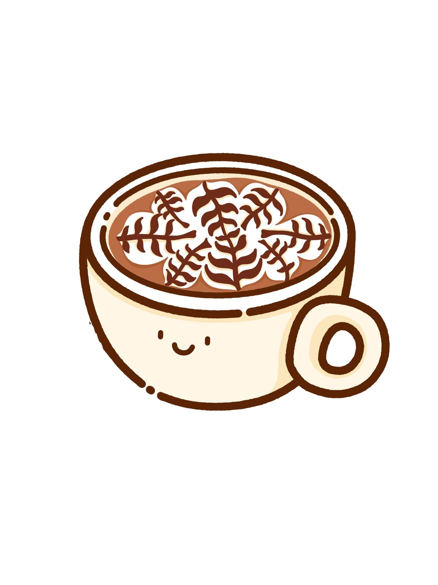 可爱饮品简笔画|快来一起喝咖啡7515