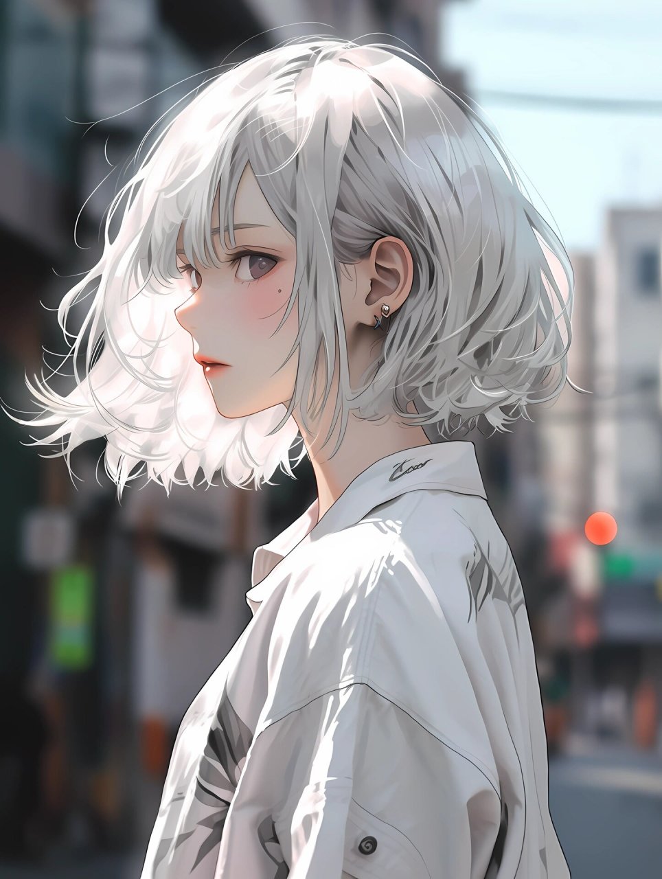 7215女生头像| 白发少女漫画系 #这画是用了亿点点魔法吧# #漫画