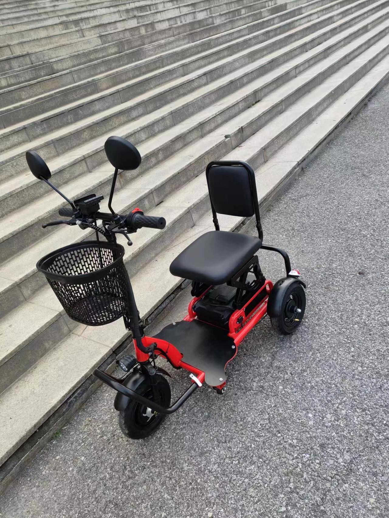 小型折叠电动三轮车老年代步车迷你电三轮
