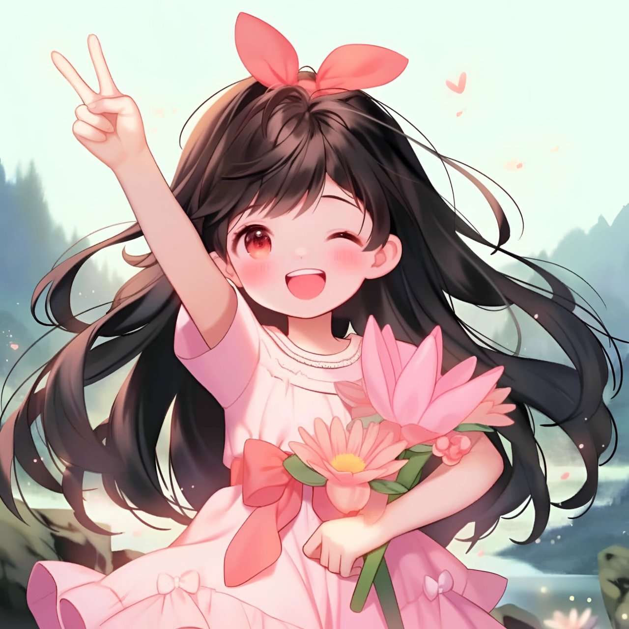 头像||生活甜甜 好运莲莲女生头像 一没病,二没灾,小小日子悠哉悠哉