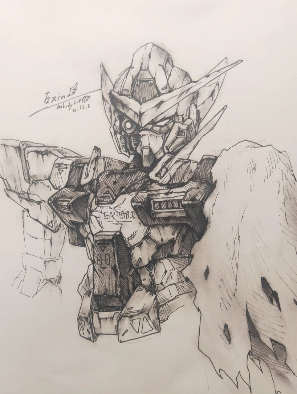 exia gundam 战损能天使 战损能天使才是完全体