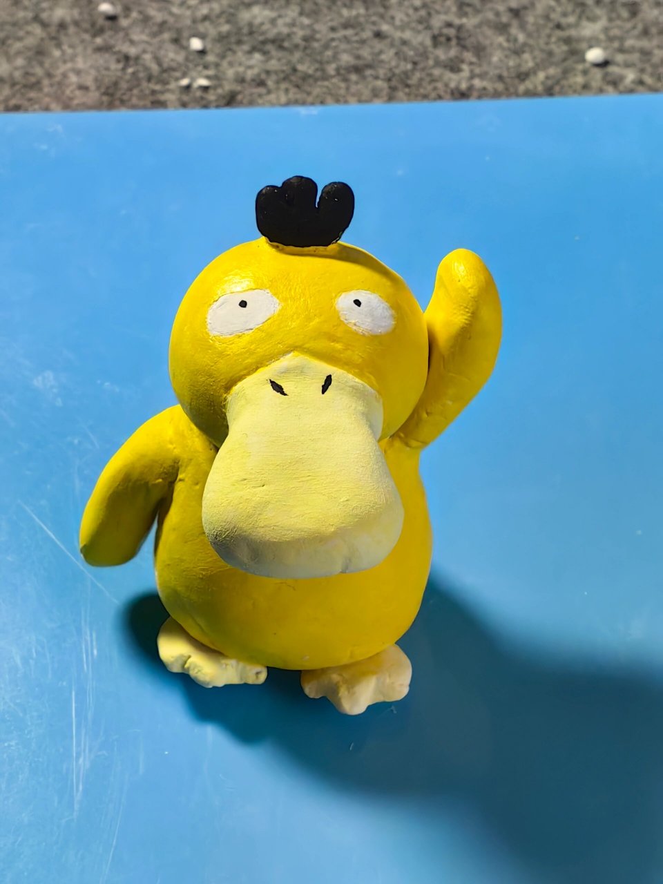 石塑粘土小作品集合 大象冰箱贴 旋转派大星 可达鸭摆件 磁吸小鲨鱼