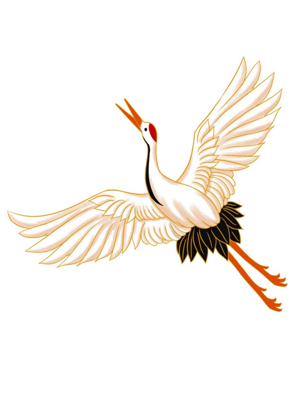 国风免抠素材 | 仙鹤(一) 鹤鸣于九皋,声闻于天.