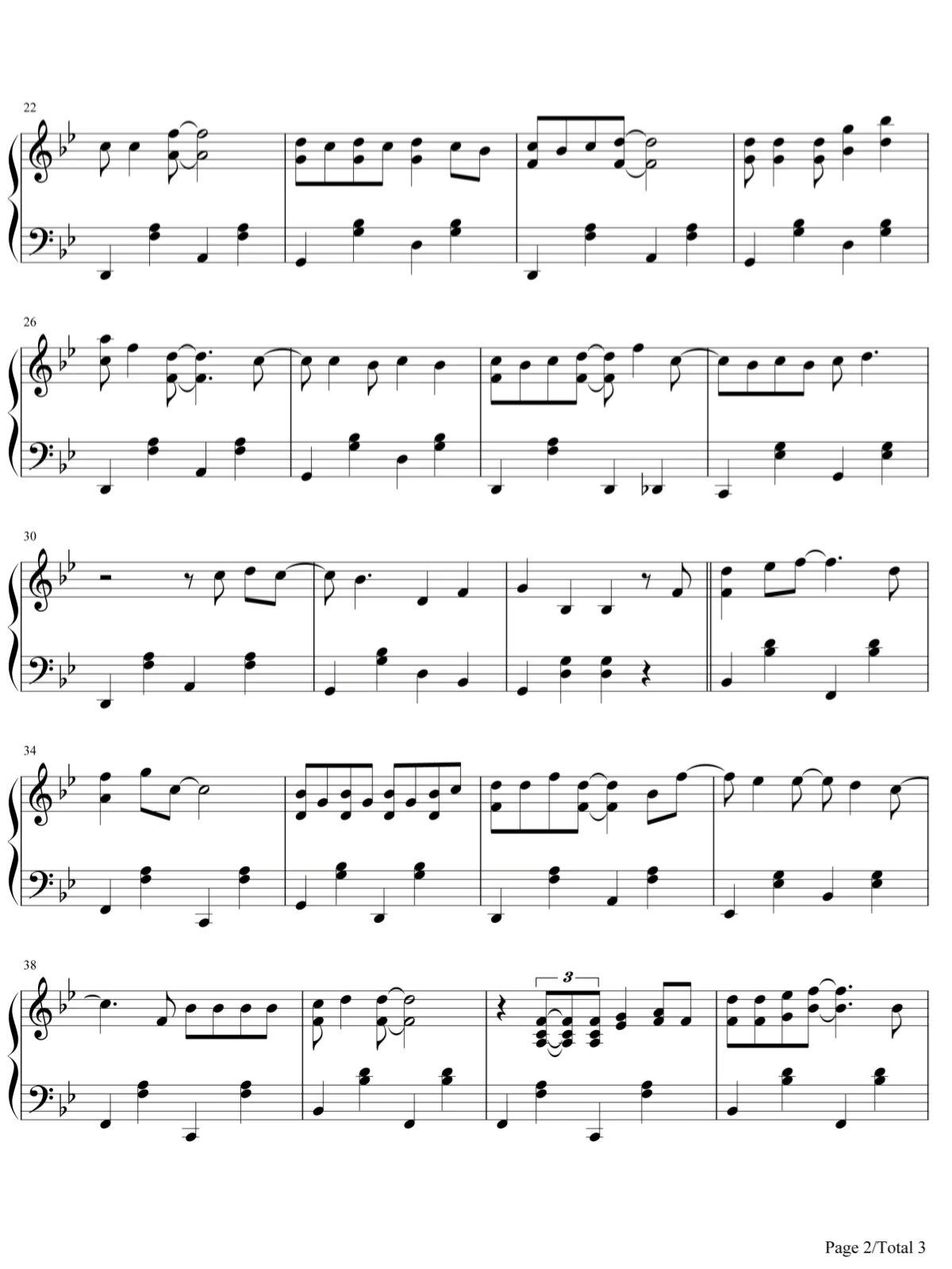 《lemon tree》钢琴谱