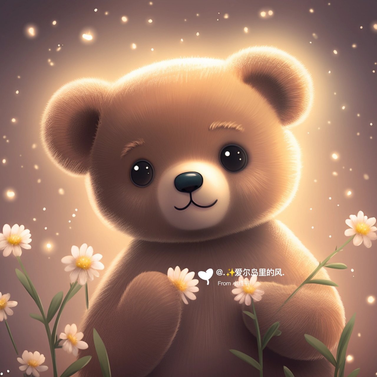 可爱的小棕熊