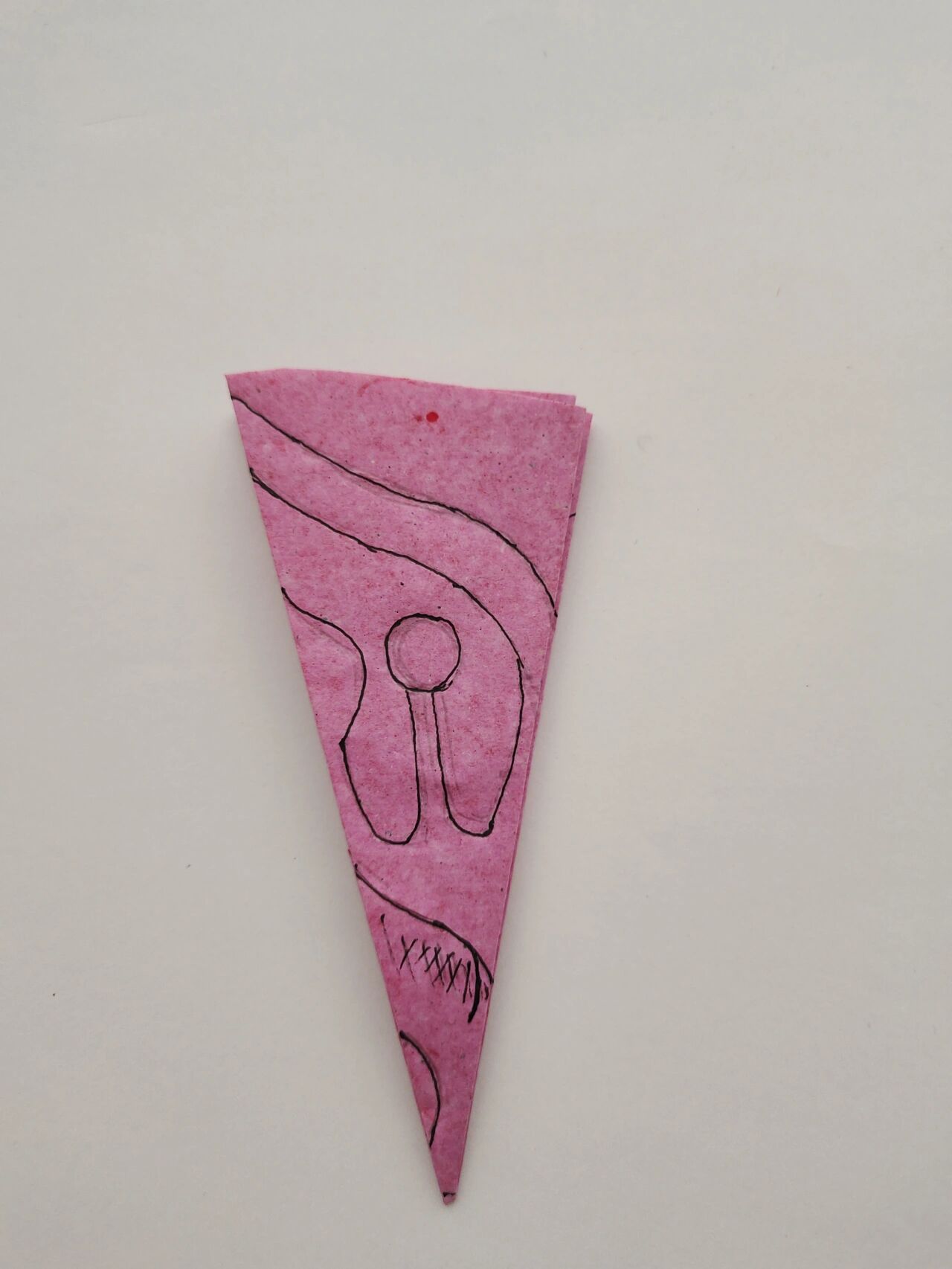 七折剪纸,附折纸步骤和线稿