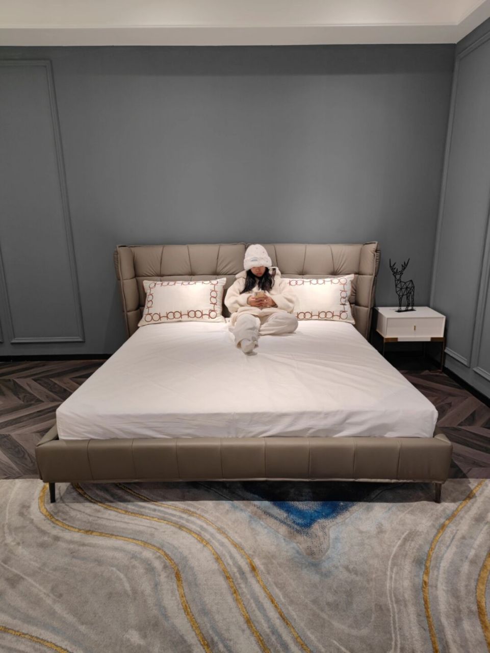 09b&b-husk果壳床,床头的包裹感简直绝啦!
