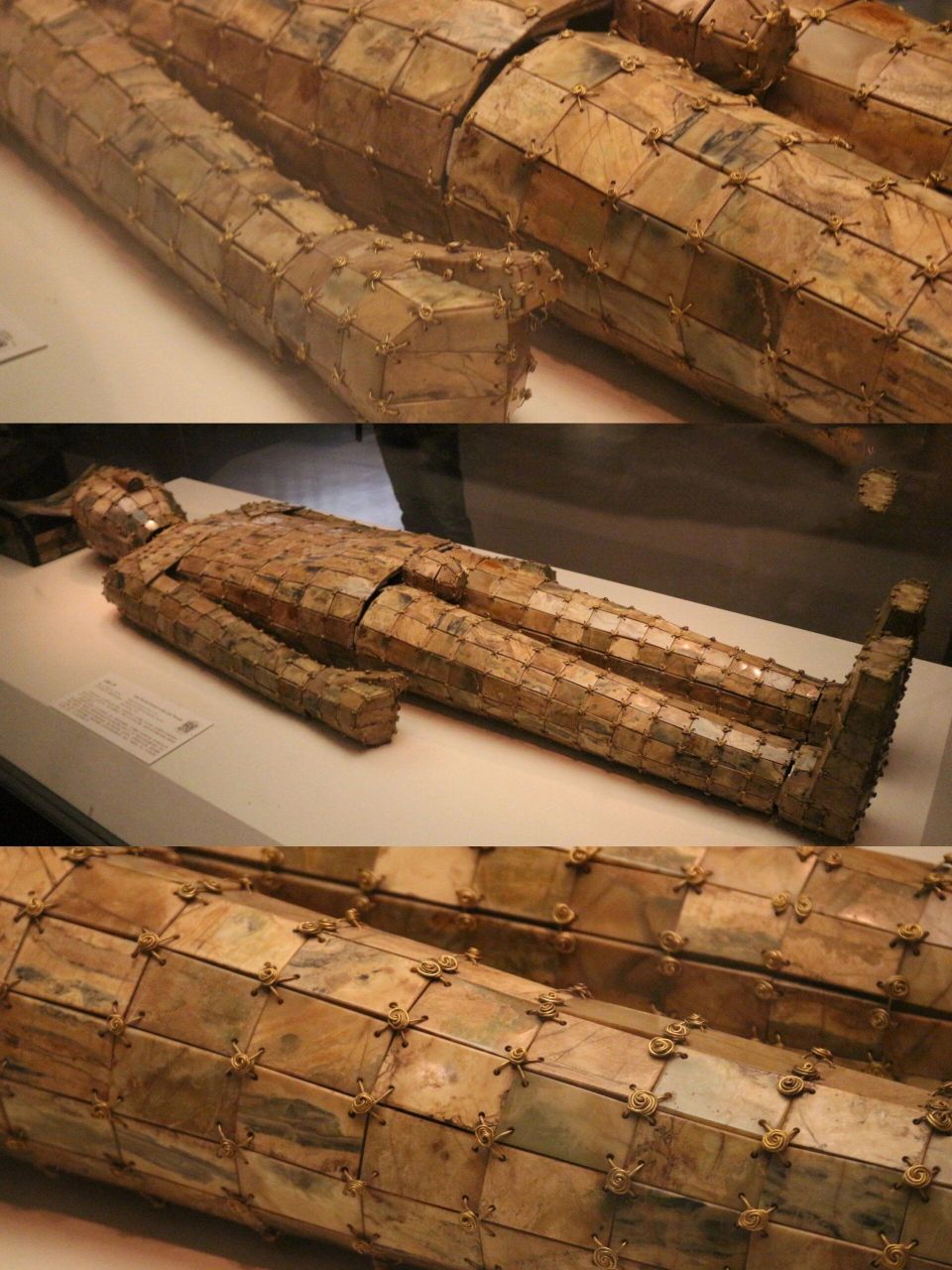 国家博物馆 | 西汉刘修金缕玉衣 西汉刘修金缕玉衣,西汉年底的玉器,现