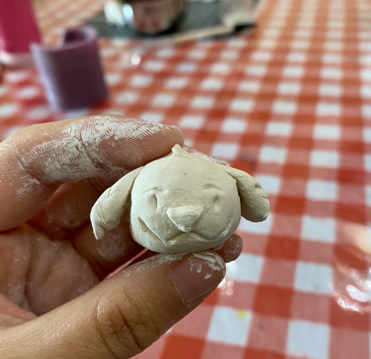 小金毛 粘土模型