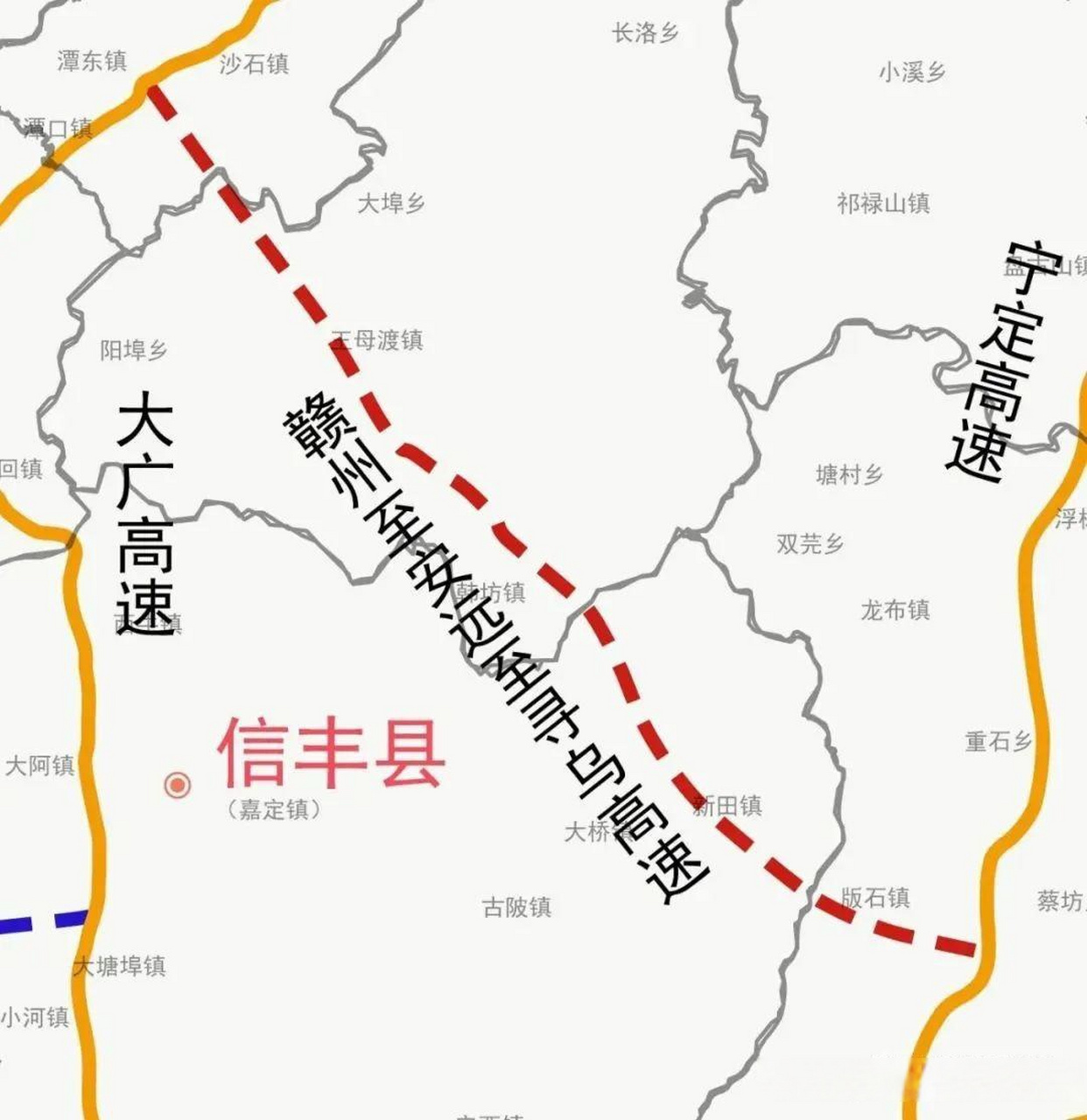 赣州至安远高速路线图图片