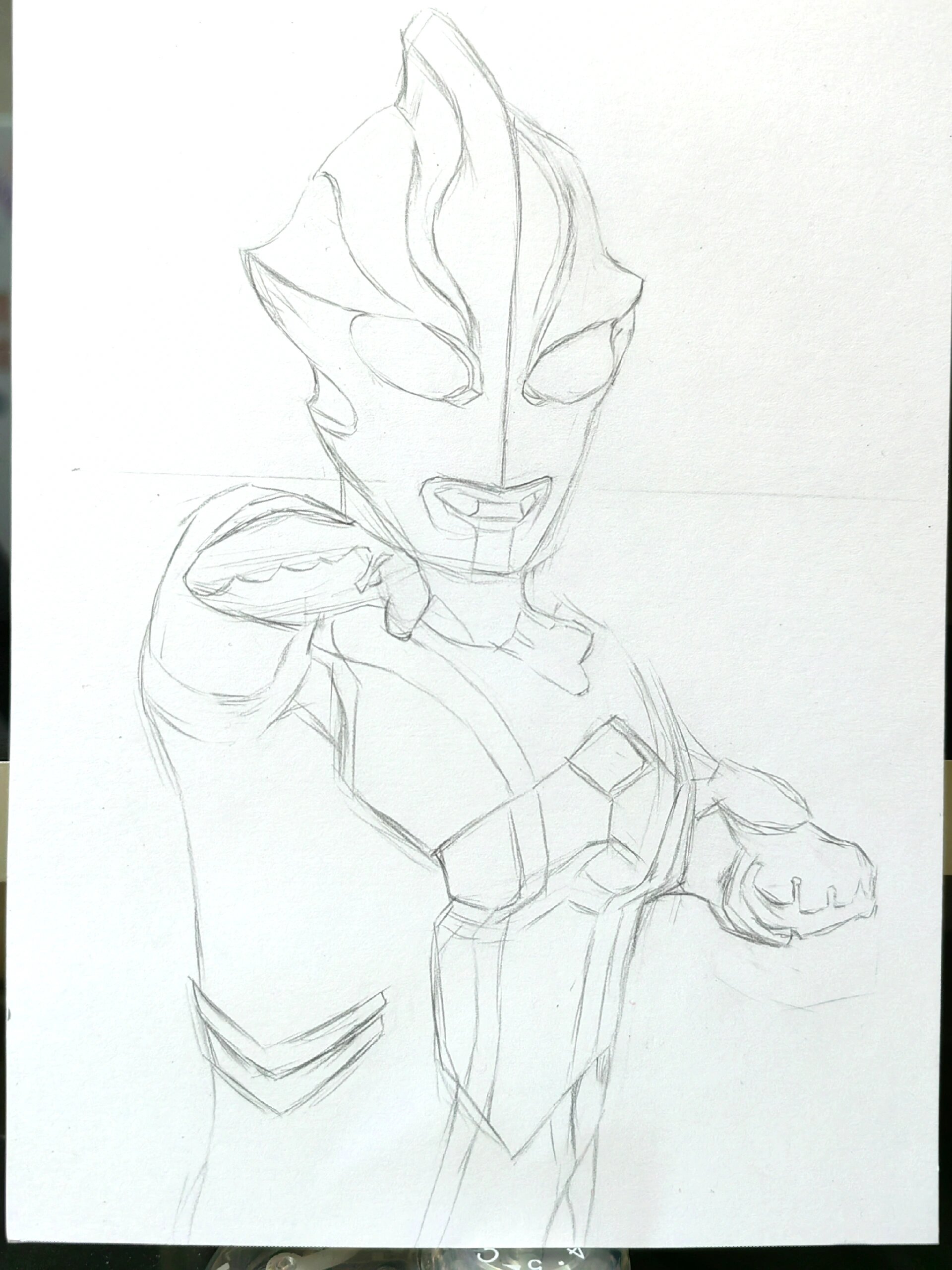 彩铅手绘|梦比优斯奥特曼