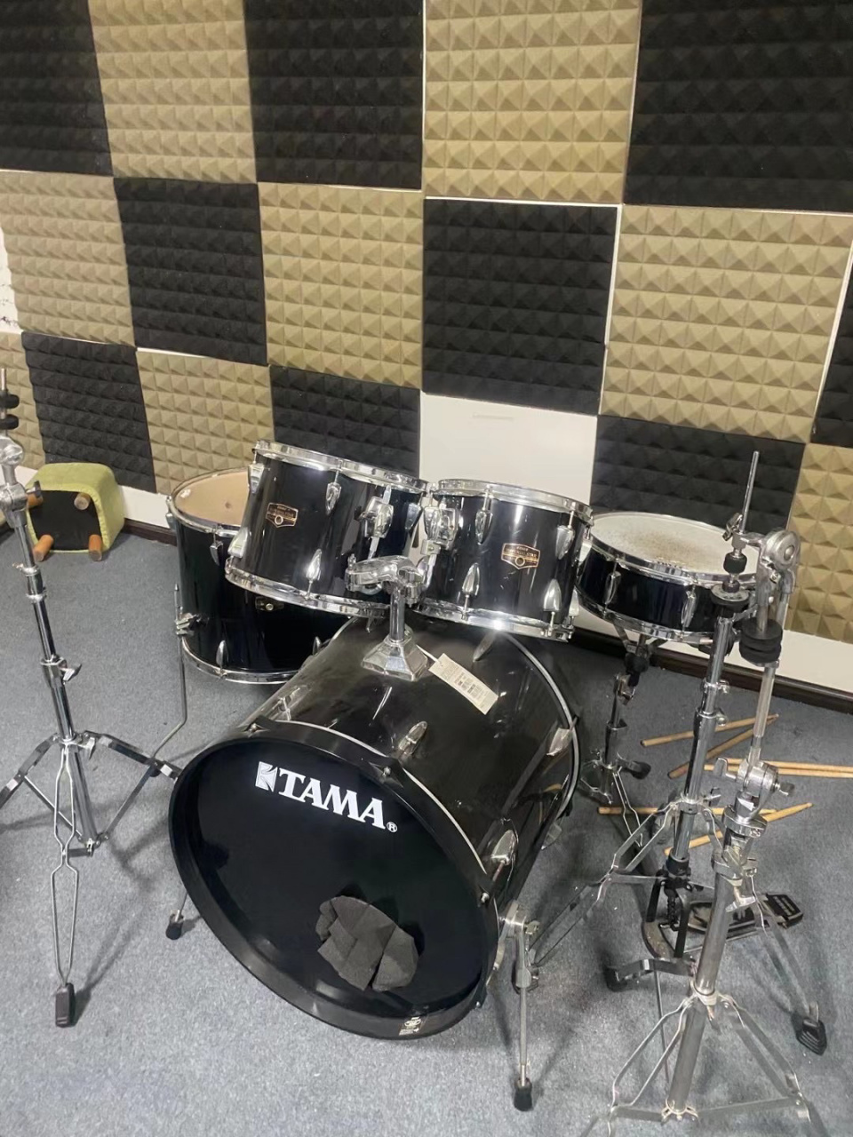 出一套tama 帝王之星架子鼓, 出一套tama 帝王之星架子鼓,五鼓三镲架