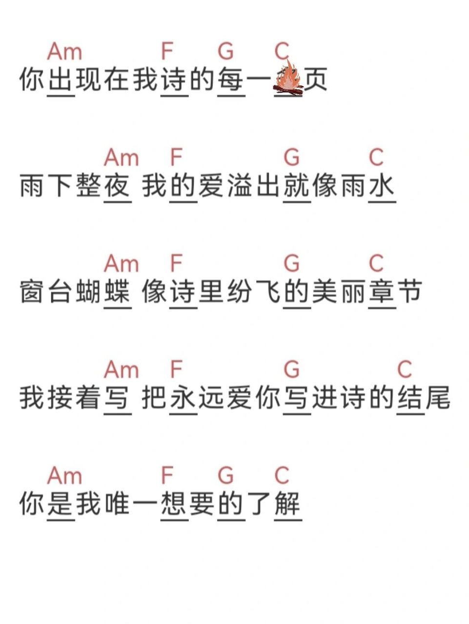 尤克里里弹唱简谱《七里香》      拿起琴就可以弹的歌,练起来.